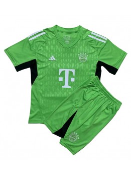 Bayern Munich Målvakt Replika Hemmakläder Barn 2023-24 Kortärmad (+ byxor)